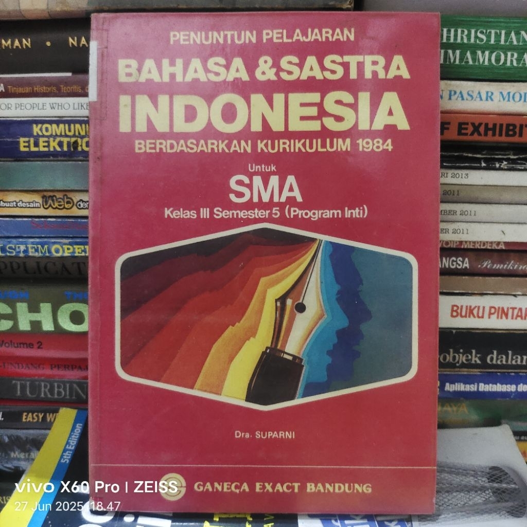 BUKU PUNUNTUN PELAJARAN BAHASA & SASTRA INDONESIA BERDASARKAN KURIKULUM 1984 ORIGINAL