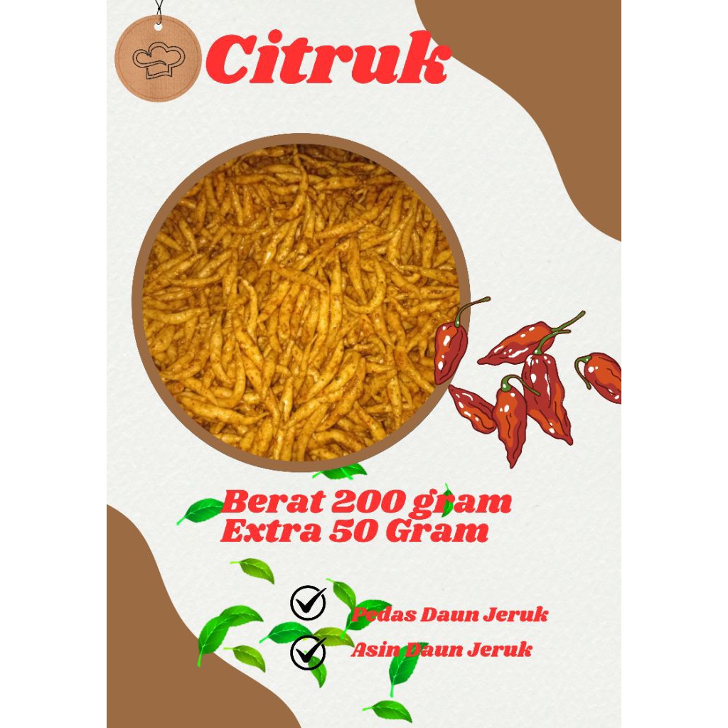 

Citruk sebring/tiktuk/UMKM 200gram ekstra 50 gram