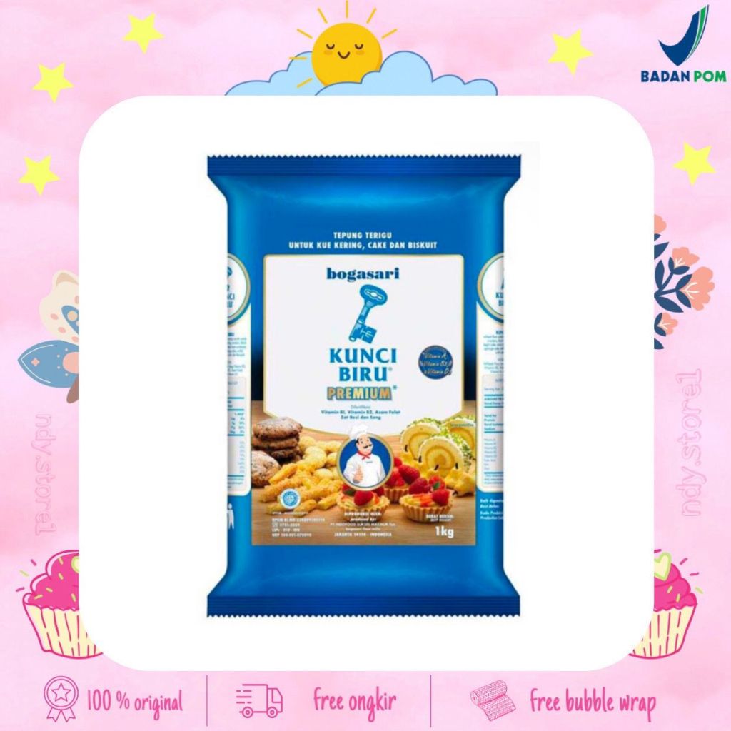 

Tepung Terigu Kunci Biru 1Kg