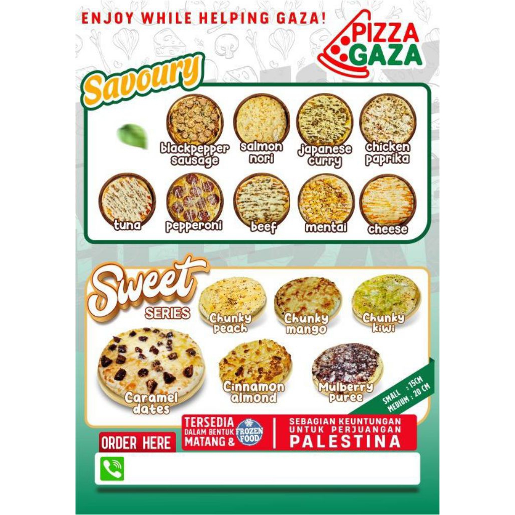 

Pizza Gaza Savoury All Varian