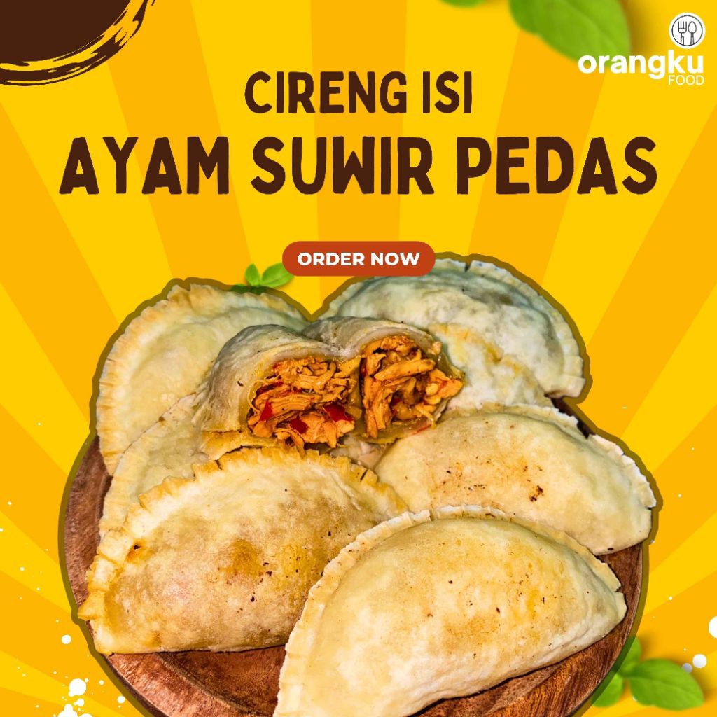 

Cireng Isi Ayam Suwir Pedas Besar (Isi 6) Orangku