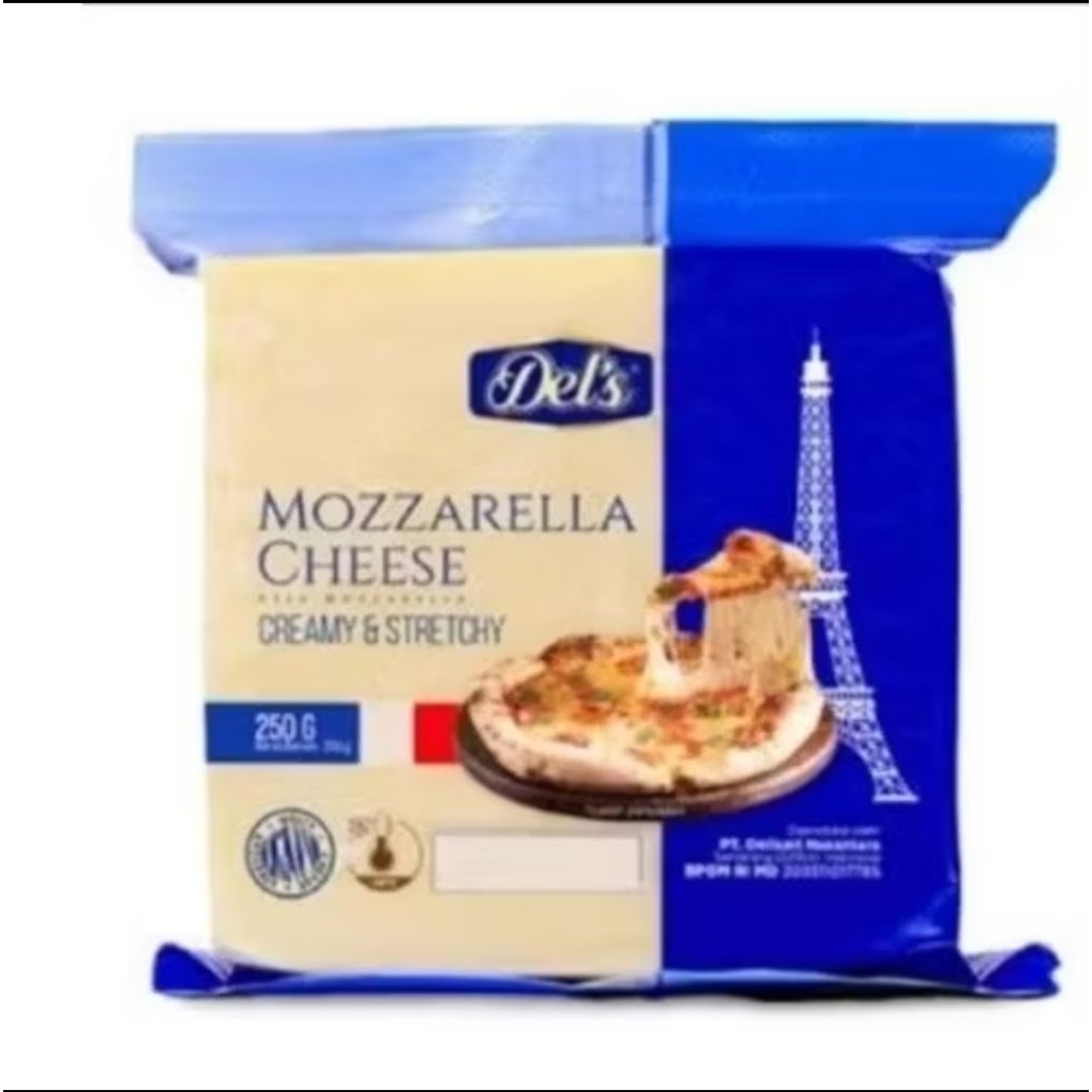 

Del's Mozzarella Cheese 250 gr - Keju Mozarella