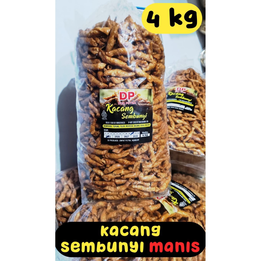 

1ball isi 4 Kg kacang sembunyi manis