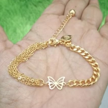 Gelang Tali Rantai 2Model Variasi Kupu J5 Semar Ismoyo