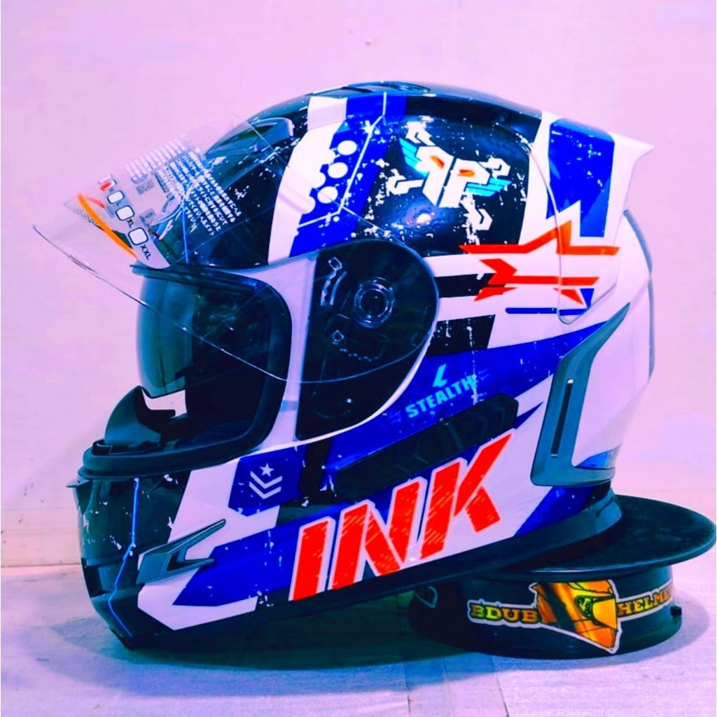 Helm full face ink Stealth Motif Samurai 100% Original INK