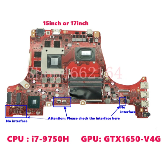Mainboard ASUS G531GT / G531GU / G512GT / G512GV – Intel CPU & GPU GTX1050