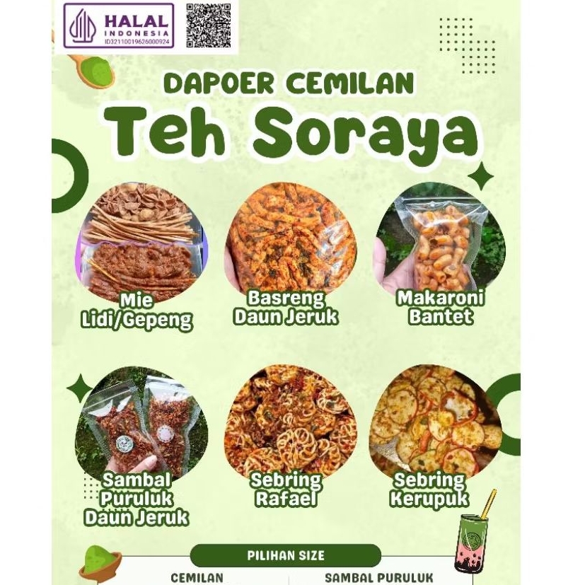 

Cemilan Stik Basreng Pedas Daun Jeruk - Makaroni Bantet Pedas Daun Jeruk - Kerupuk Rafael - Mie Lidi dan Mie Gepeng Pedas Daun Jeruk - PUSPITACRAFTKUNINGAN