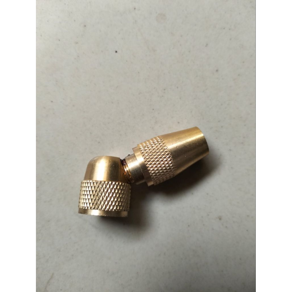 Nozzle lubang 1 bengkok,drat 14mm,made in japan drat 14mm