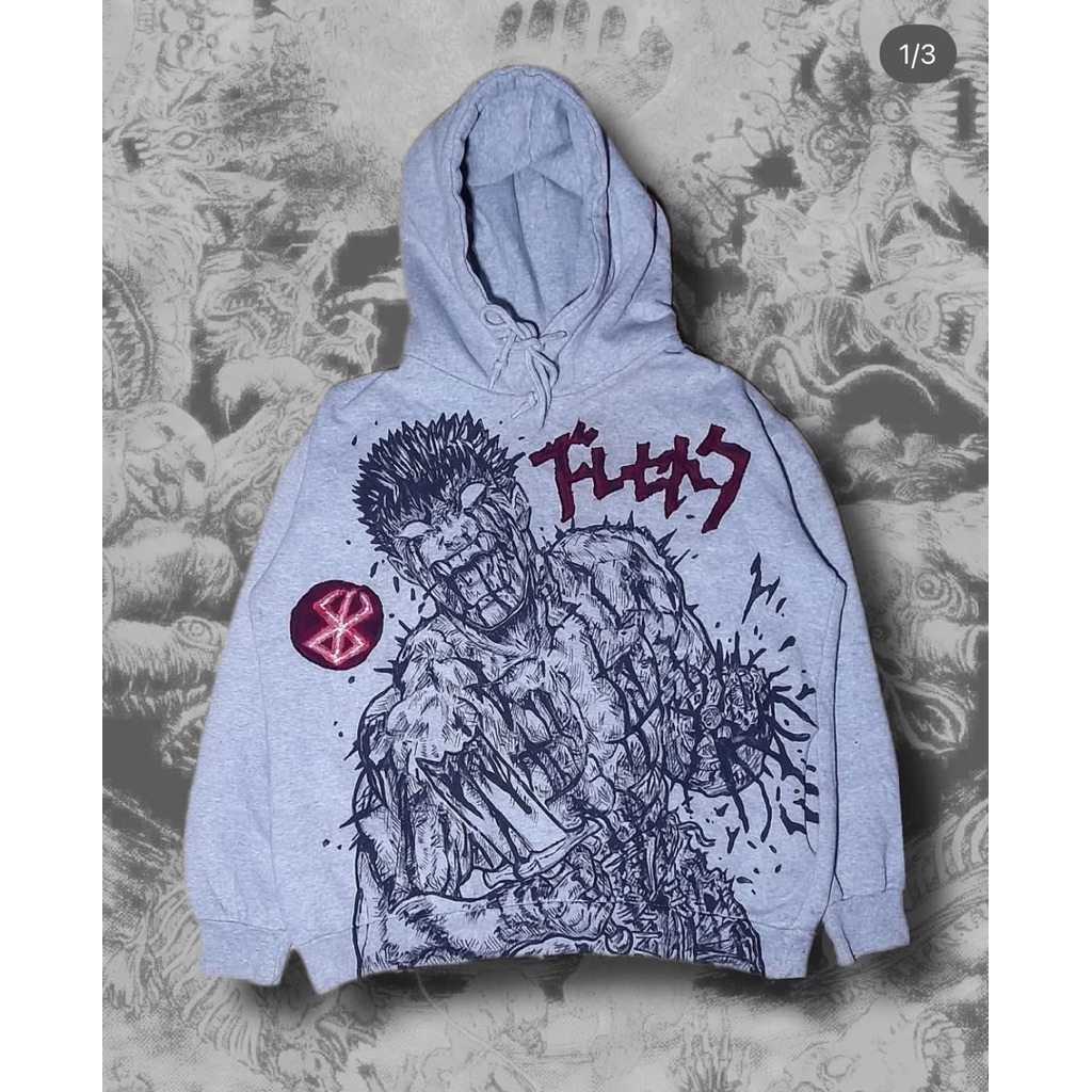 Hoodie gray berserk ver 01/bloodline