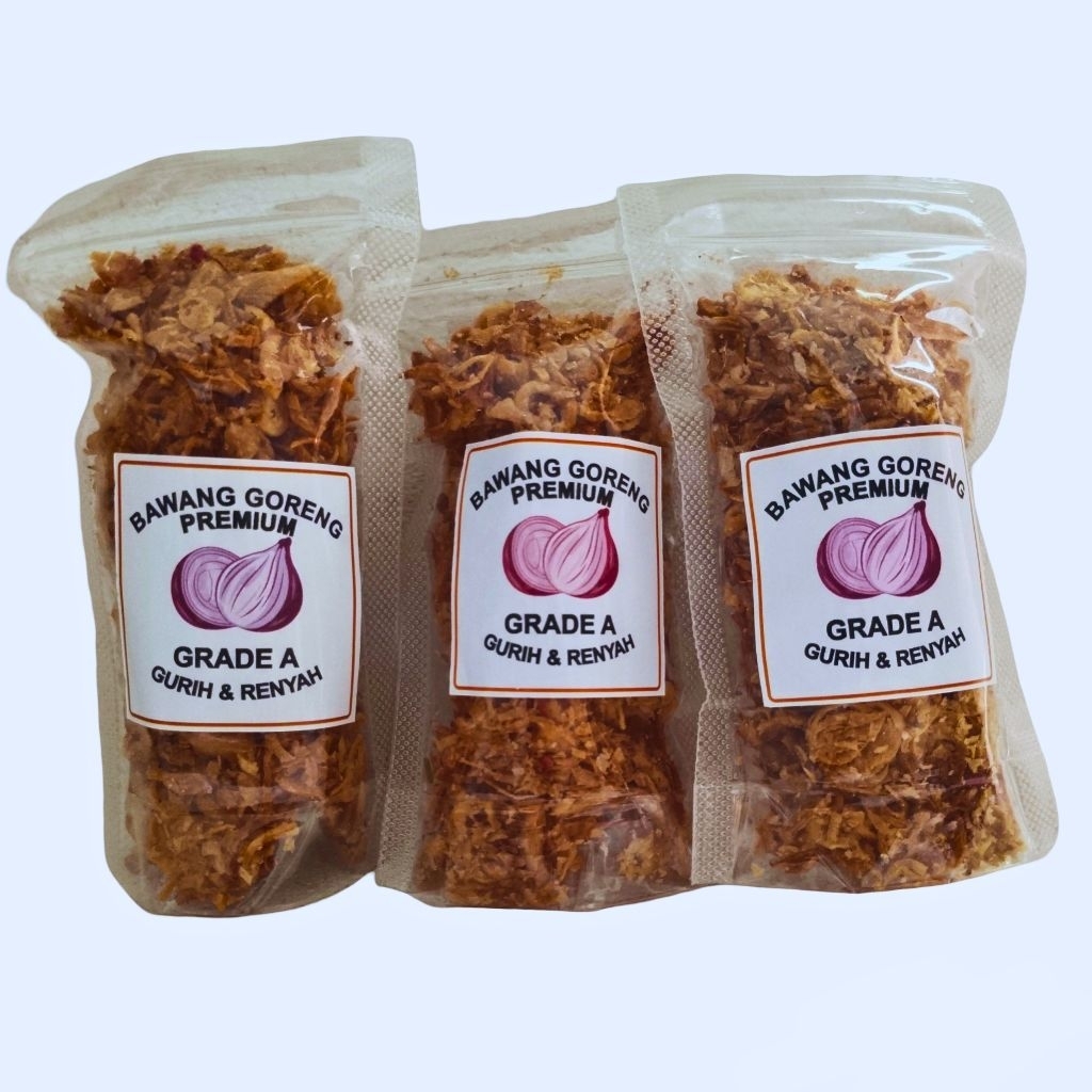 

Bawang Merah Goreng PREMIUM 105gram Gurih Renyah Kriuk Garing Manis