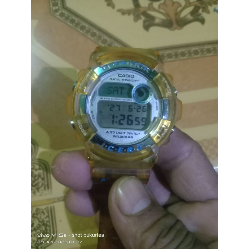 jam tangan baby G SHOCK DW-9200K second original