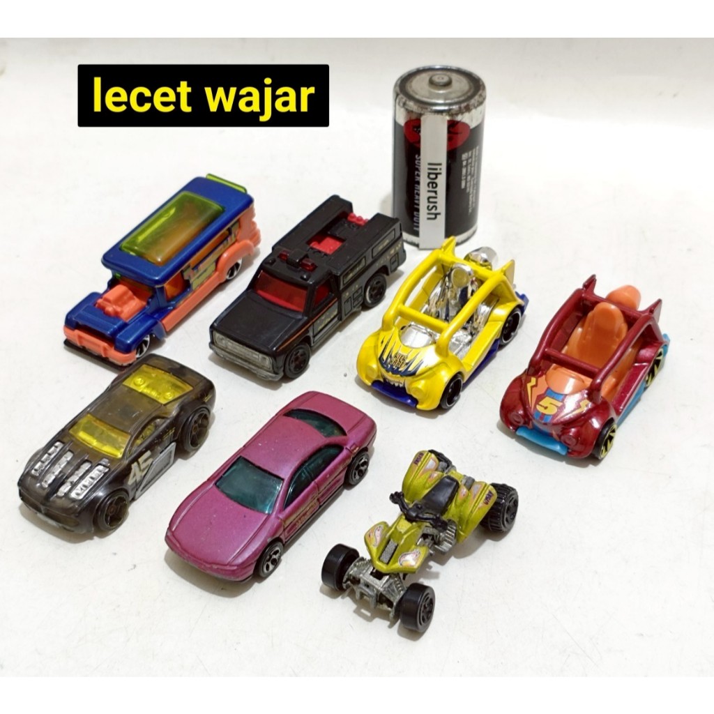 Set diecast hotwheels kick kart , rapid responder , road bandit , horseplay , sand stinger fantasy c