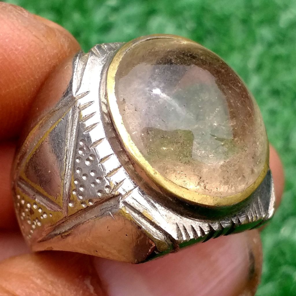 Batu Akik Kecubung Rambut Fenomena Rutilated Alami Kristalnya Kian Indah Ring Keren