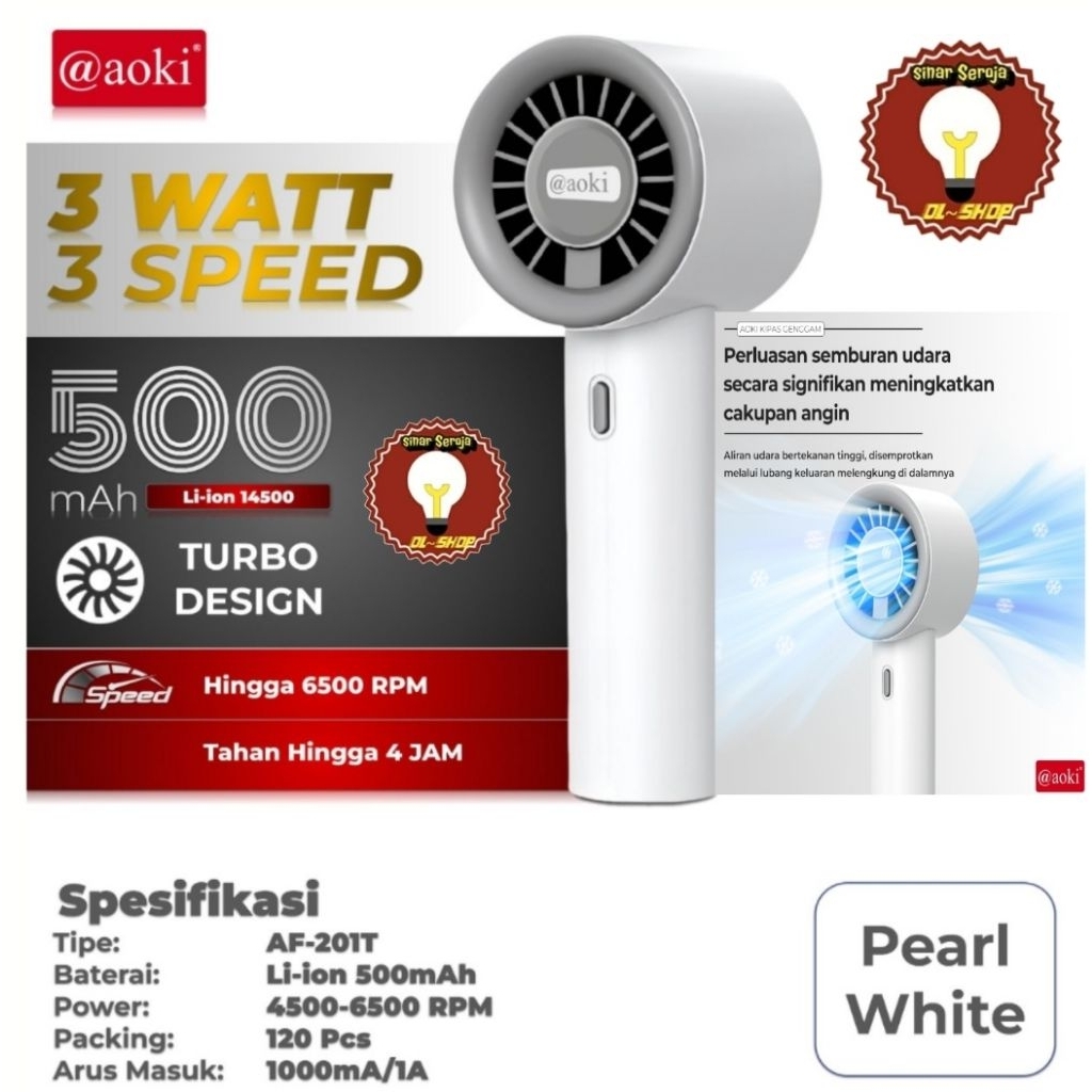 Kipas Angin Tangan / Kipas Angin Mini AF - 20T / AF - 808Y / AF - 105C Aoki