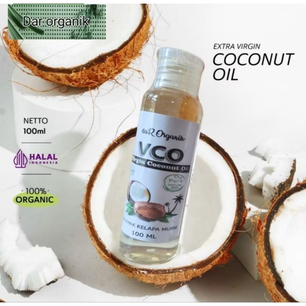 

MINYAK KELAPA MINYAK VCO DAR ORGANIK VIRGIN COCONUT OIL 100ML