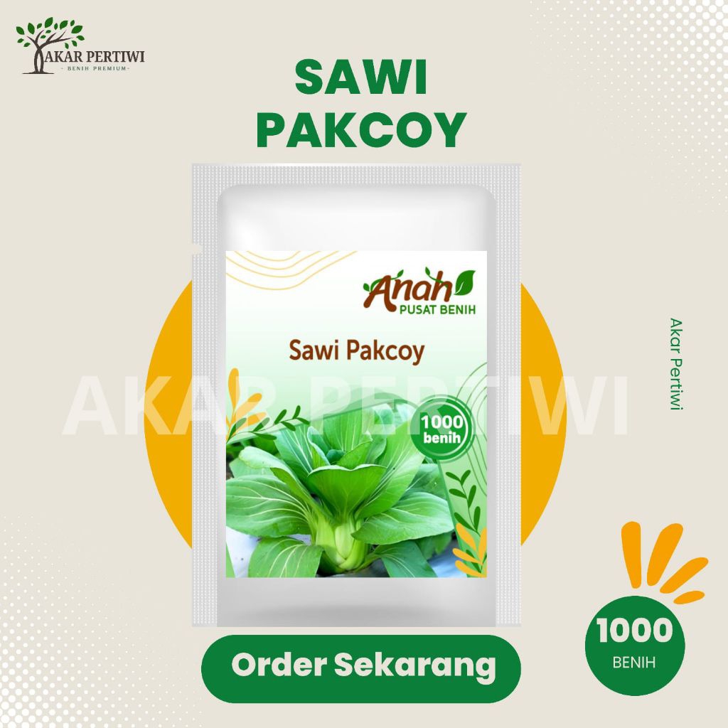 Akar Pertiwi - Benih Biji Sayuran Sawi Pakcoy 1000 Biji