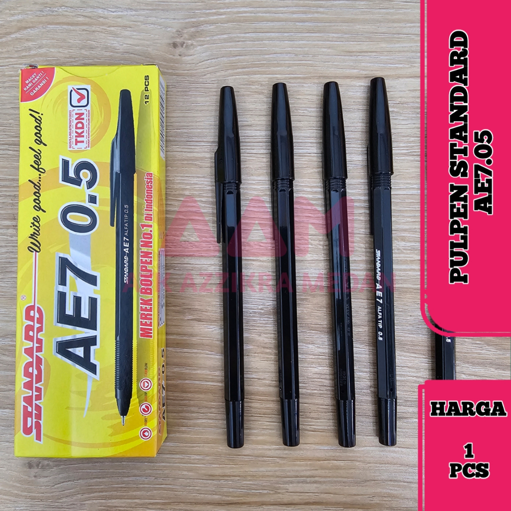 

Pulpen Standard Bolpen Ball Point AE7 0.5mm Super Smooth