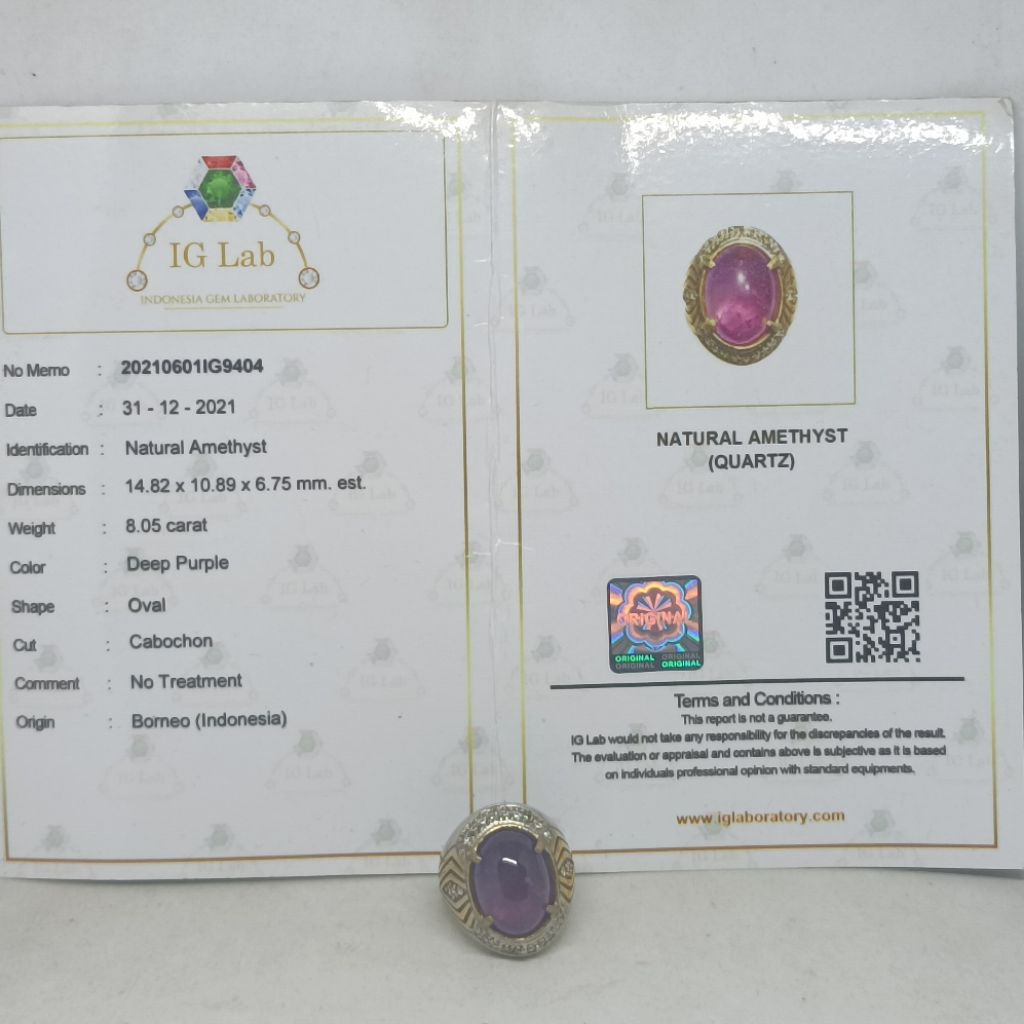 Akik Kecubung Amethys
