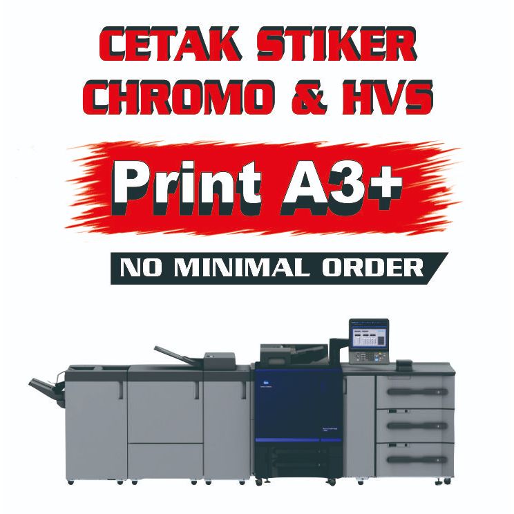 

CETAK Sticker A3+ HVS/Chromo Custom Label Packaging Kemasan Makanan Minuman Tahan Lama Kualitas Baik