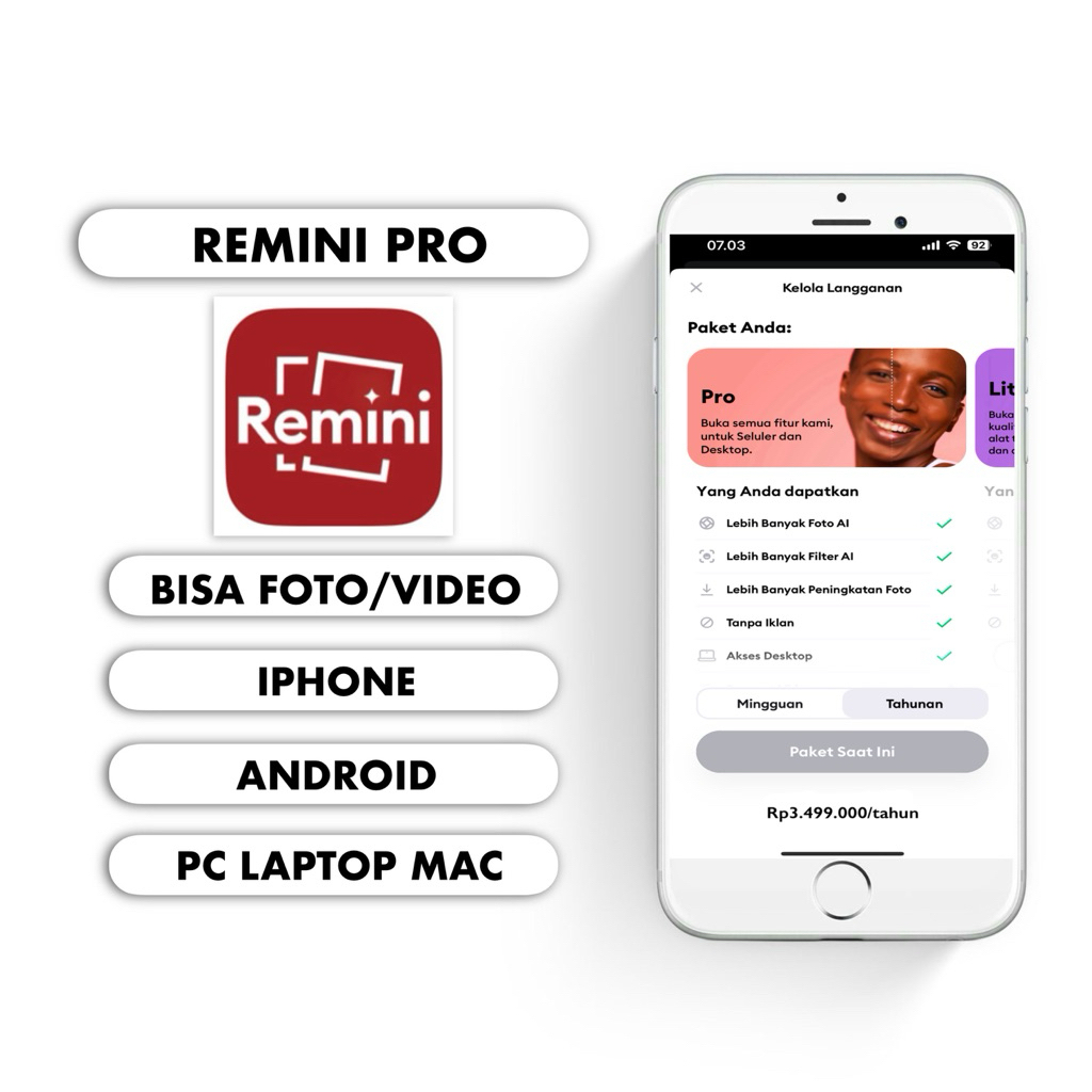 Remini Pro aplikasi bukan web | Remini Aplikasi Android | Remini Aplikasi iPhone | Remini Aplikasi i