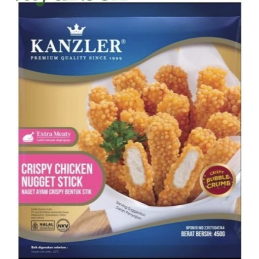 

Kanzler Crispy Chicken Nugget STICK 450GR - GOSEND GRAB Only!!!