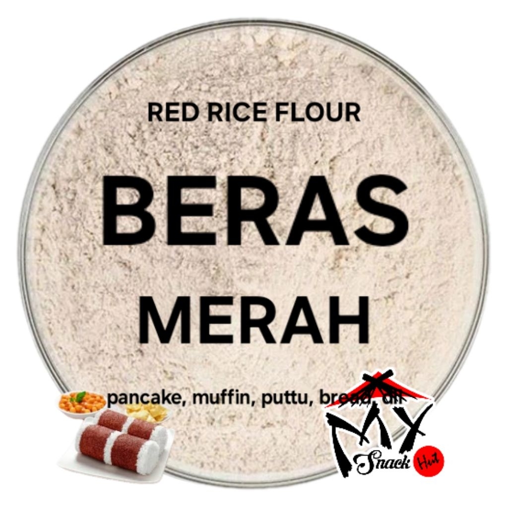 

TEPUNG BERAS MERAH 1KG BUBUK RED RICE ABANG MPASI ORGANIK MURNI ORGANIC RED RICE MEAL FLOUR POWDER