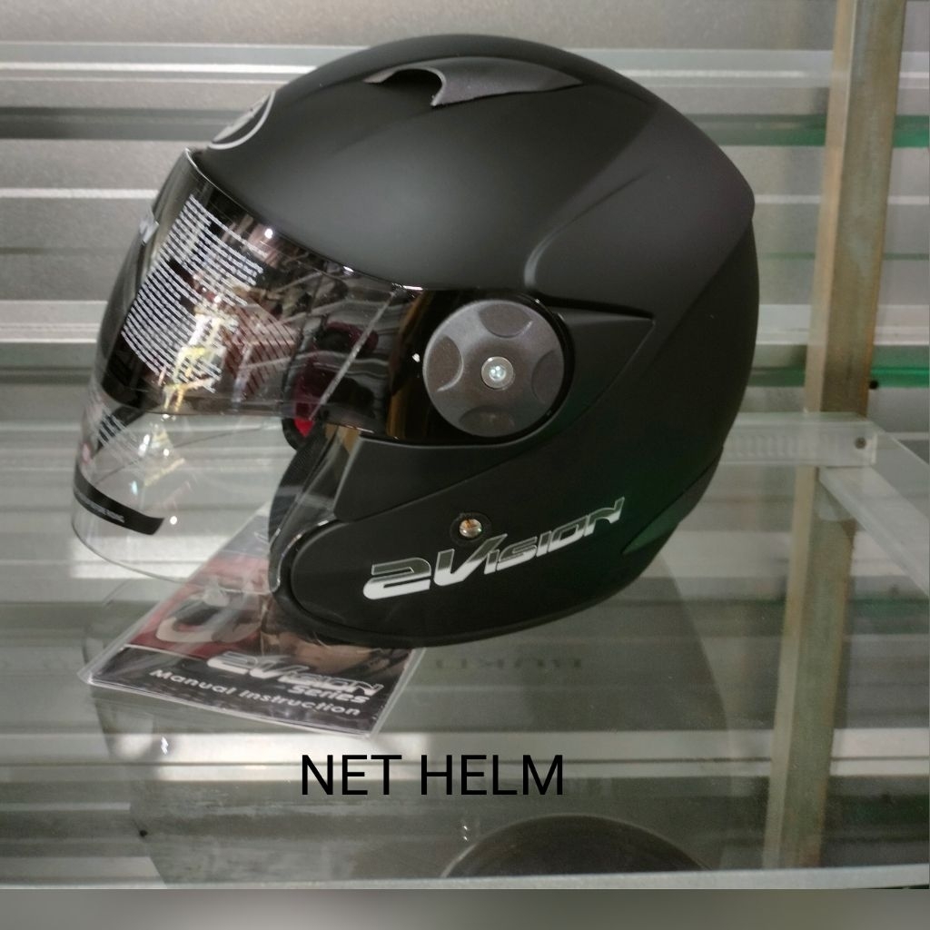 HELM KYT 2 VISION BLACK DOFT ORIGINAL KYT 2 VISION