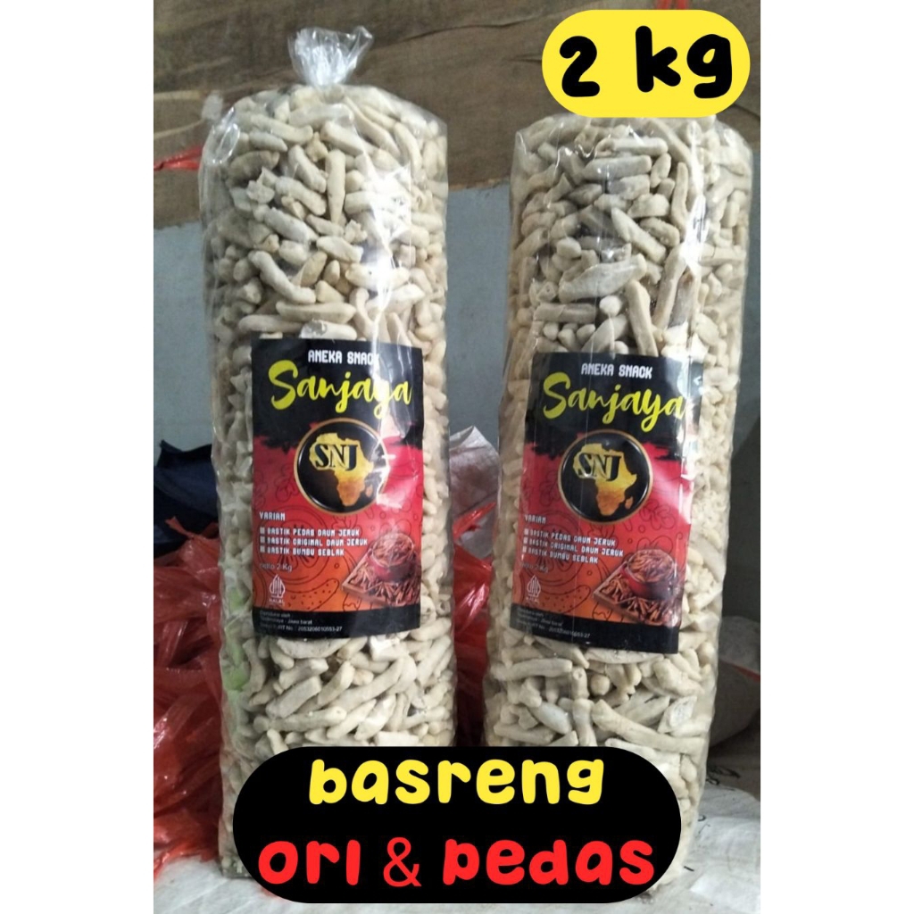 

1ball isi 2 Kg BASRENG ORI & PEDAS merk sanjaya, muantap kriuk krezz !!
