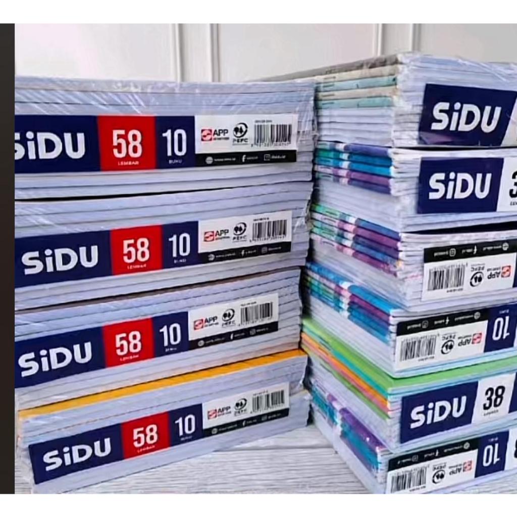 

Buku Tulis Merek SIDU Isi 38 dan 58 Lembar Per Buku Harga Tertera untuk 10 Pcs Buku / Buku Sidu 58 Lembar 1 Pack