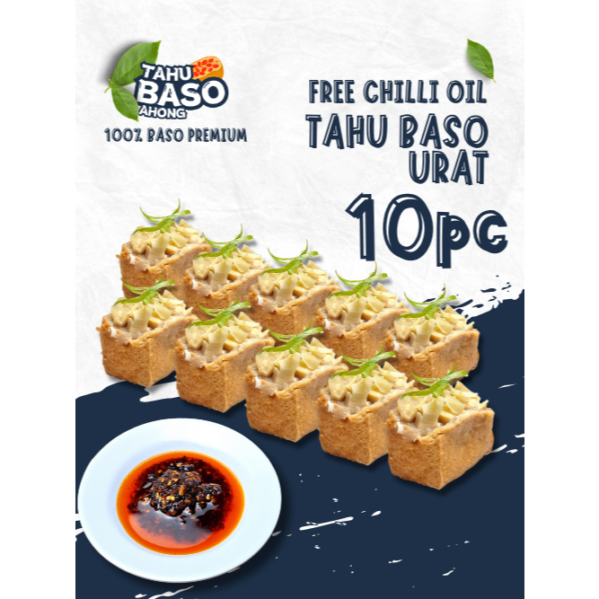 

Tahu Baso Premium Toping urat gimbal – Daging Asli 100% + Free Sambal Chilli Oil/ Spicy Mayo