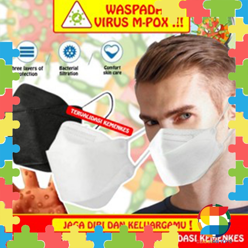 (BISA COD) Masker KF94/ Masker KF94 Isi 10PCS/ Masker KF94 Korea/ Masker Korea