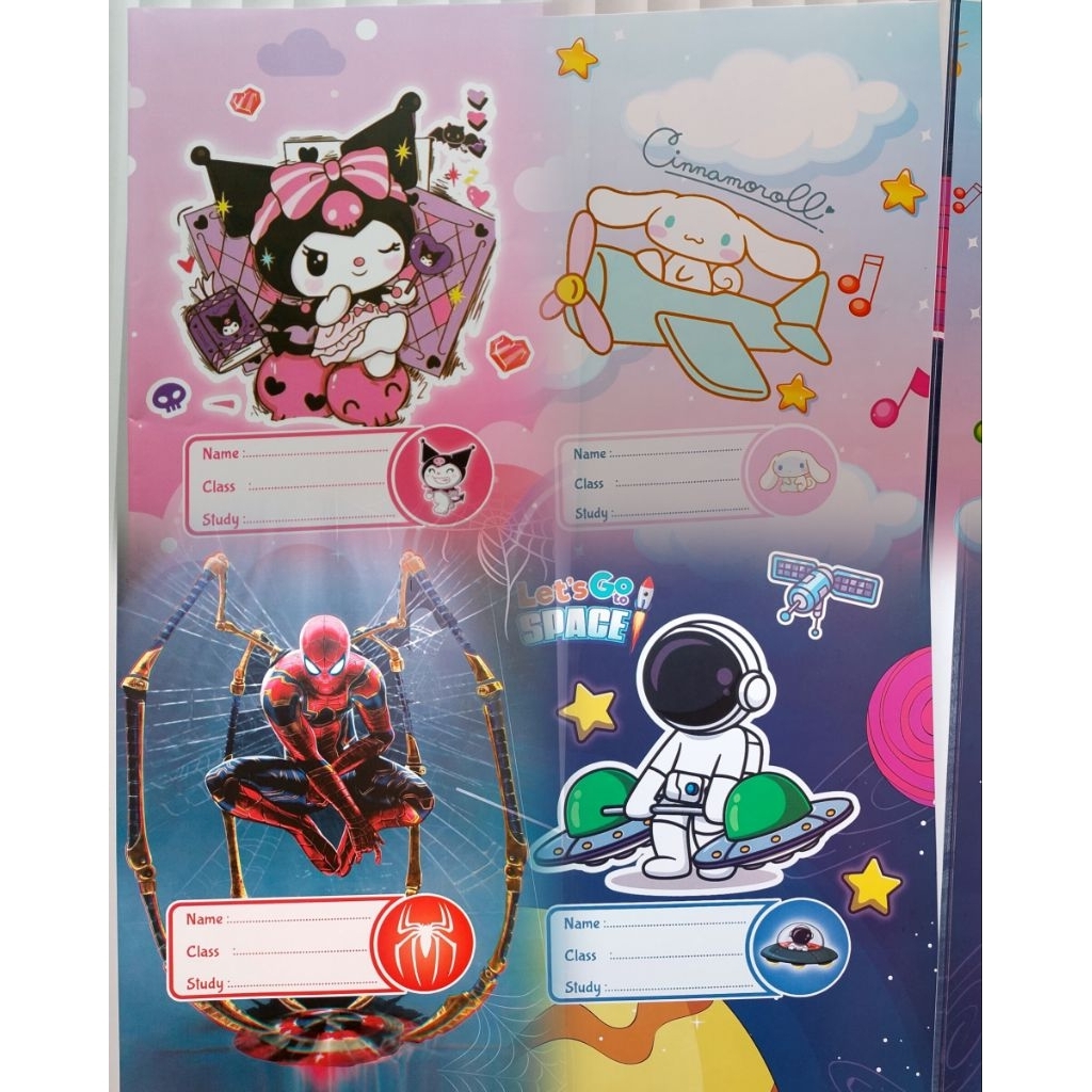 

20LEMBAR SAMPUL BOXY UKURAN BUKU BESAR/ UK 28X20