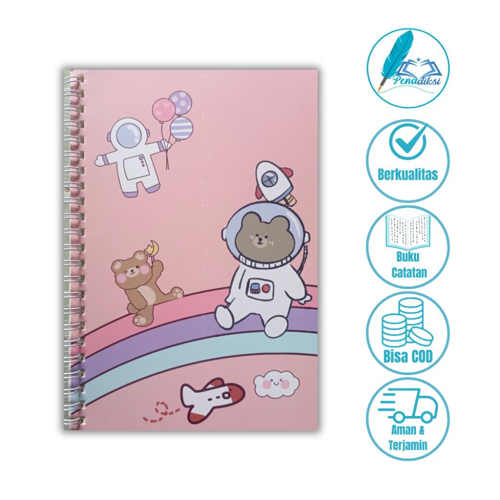 

Buku Catatan Notebook Astronout A5 60 Lembar