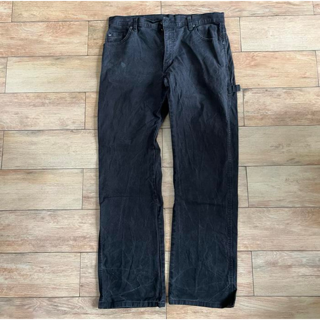 Dickies Carpenter Pants Black Faded Size 34x34