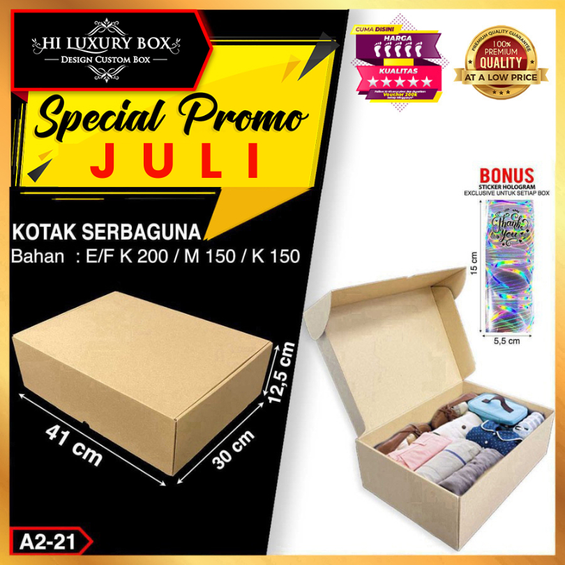 

Box Packaging Polos|Kotak Murah|Kotak Packaging|41x30x12.5|A2-21