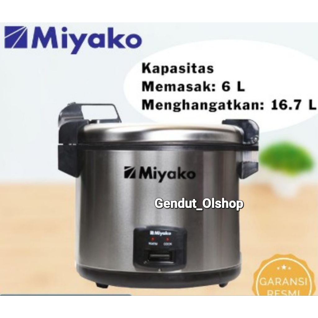 (Khusus Wilayah Kota Palembang) Miyako Rice Cooker jumbo kapasitas 16.7 liter, Rice Cooker Miyako MC