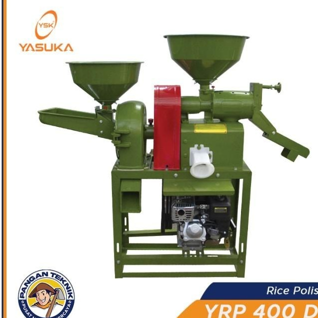 YRP 400 DM YASUKA RICE POLISHER | Combine Rice Mill - YASUKA YRP 400 DM | MESIN GILING PADI DAN PENE