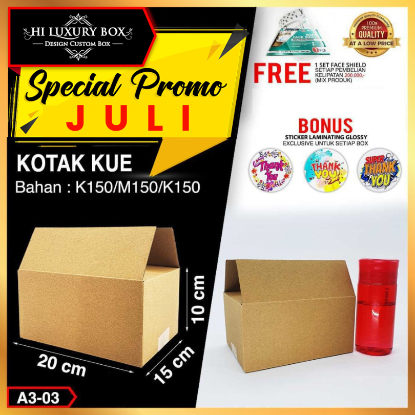 

Kotak Kado Dus Kado Kotak Serbaguna Kraft Murah 20x15x10