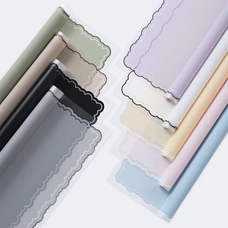 

[DZ] Kertas Wrapping Buket - Cellophane Wavy Paper List Cloud Awan Paper Transparan Bucket Bunga Florist