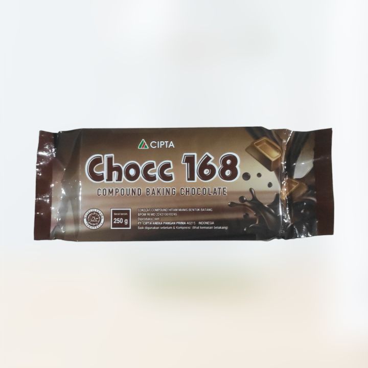 

Chocc 168 Dark Coklat Compound 250gr / Dark Chocolate