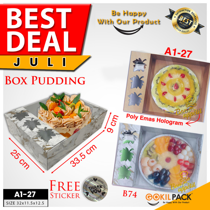 

Kotak Kue|Puding|Kado|Cake|Mika|Serbaguna|Box|Dus|Packaging|A1-27