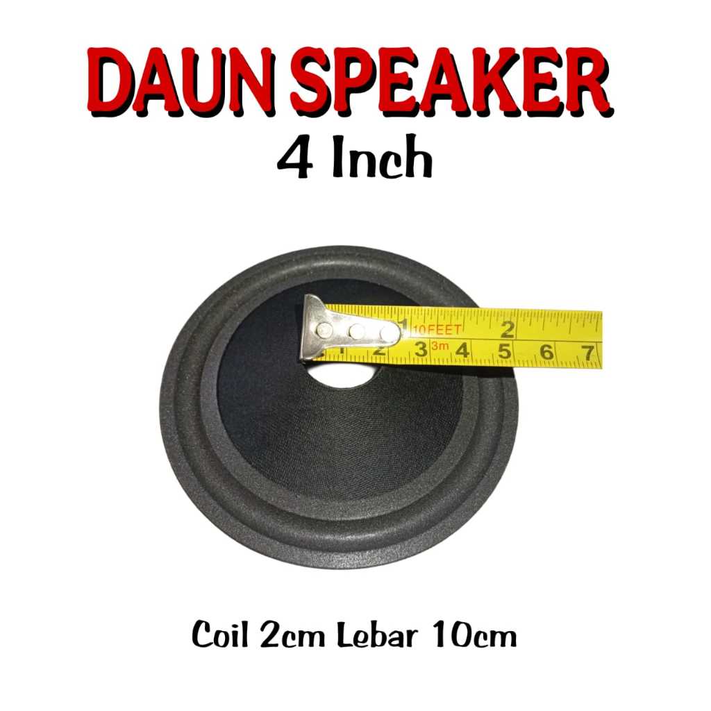 DAUN SPEAKER 3 INCH DAN 4 INCH WOOFER FULL HITAM