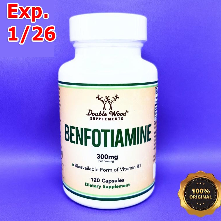 Double Wood Benfotiamine 300 mg 120 Kapsul Vitamin B1 Thiamine
