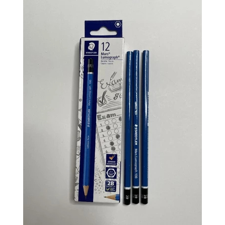 

pensil 2B staedler mars lumograph 100 12pcs
