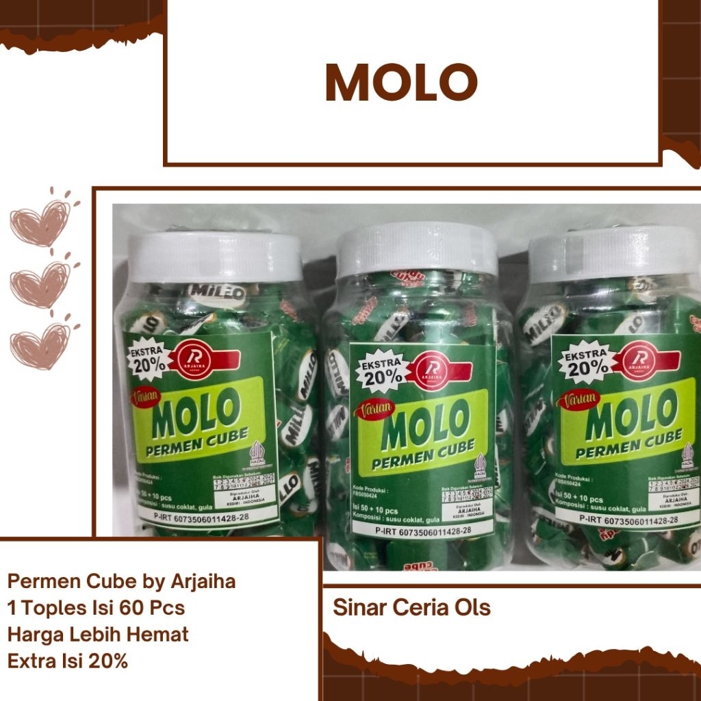 

Forcysn Permen Viral Millo Milo Molo Isi 60 Pcs