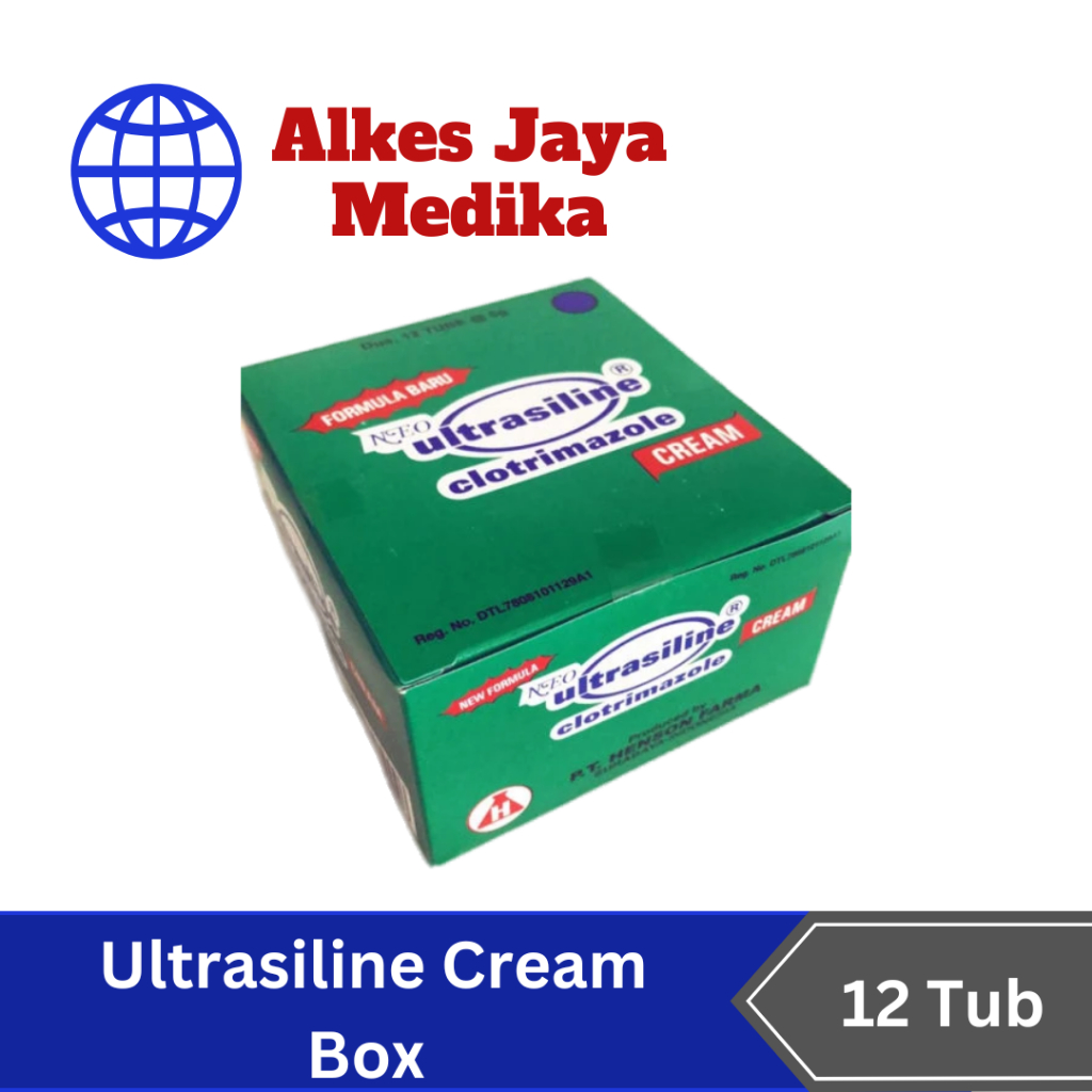 Ultrasiline Cream Box Isi 12 Tube @5gr - Salep jamur