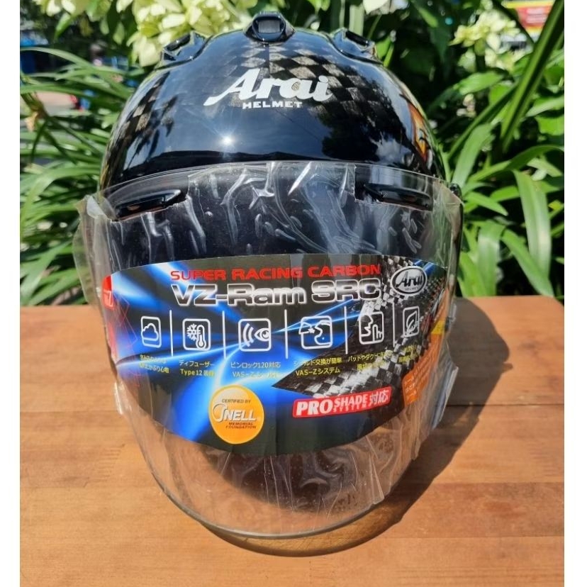 HELM ARAI SRC CARBON VZ-RAM HALFACE ORIGINAL
