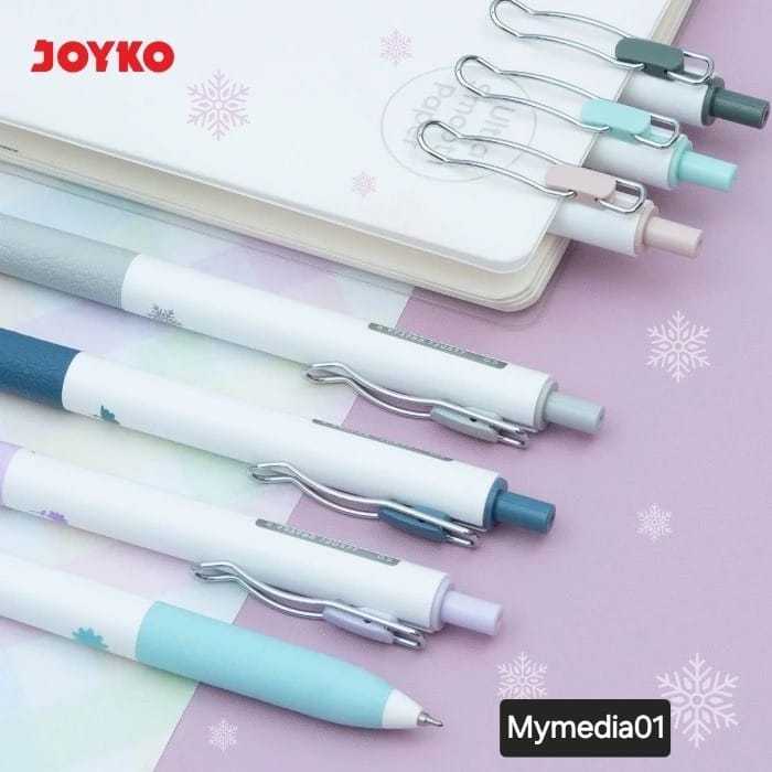 

1 PACK (12 PCS) PULPEN JOYKO RETRACTABLE GEL PEN G-415 HITAM 0,5MM TERMURAH