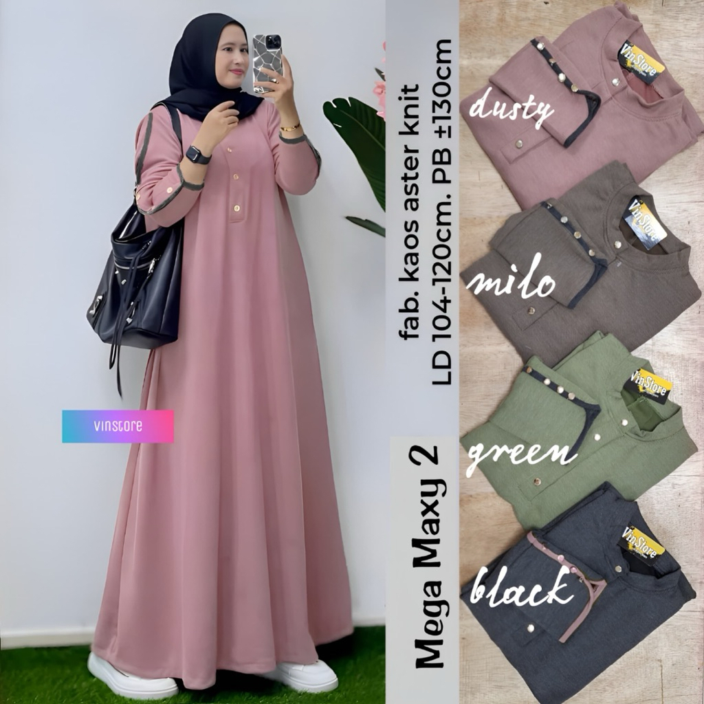 Laela maxi dress w&w gamis jumbo ld 130 gamis kaos import gamis rajut tebal dress big size gamis bus