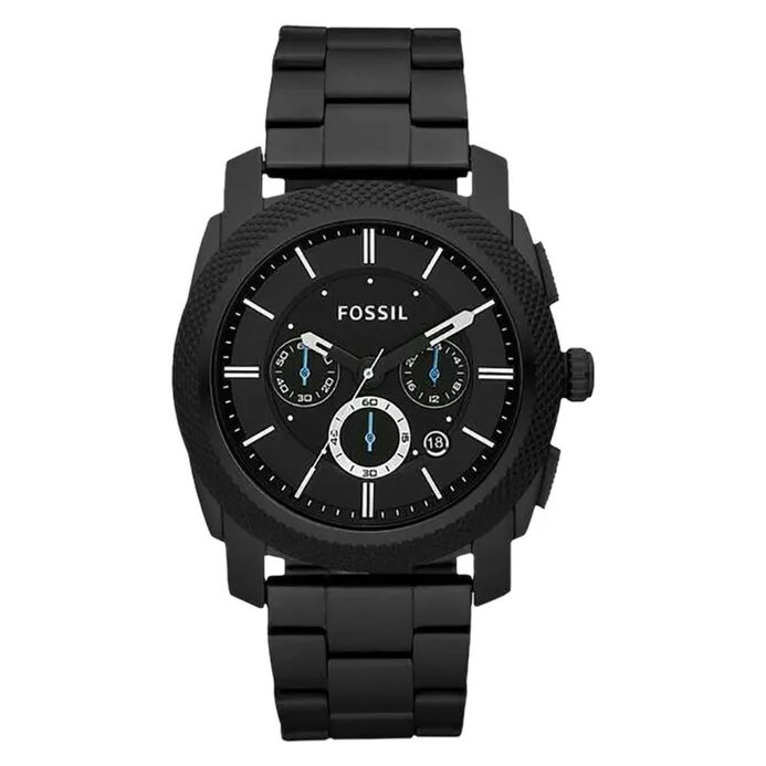 Fossil Machine FS4552 Chronograph Black Dial Black Stainless Steel Strap